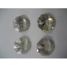 Silver Shade Octagon Pendant 14mm